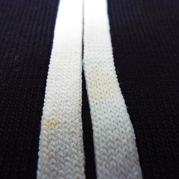 BCBGMaxAzria Black and White V-Neck Ribbed Knit Sweater Dress Size Small - Picture 7 of 10